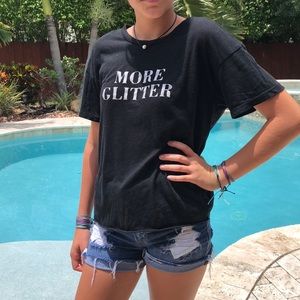 Black T-Shirt “More Glitter”!!